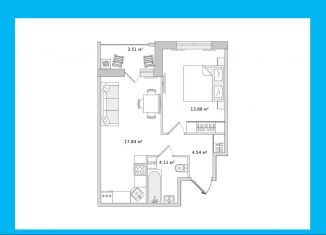 Продажа 1-комнатной квартиры, 43.9 м2, Санкт-Петербург, метро Комендантский проспект