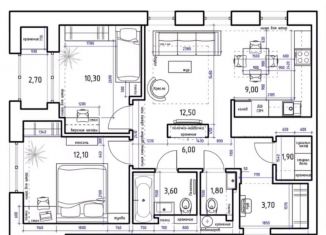 Сдается 3-ком. квартира, 65 м2, Республика Башкортостан, Коммунистическая улица