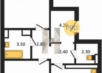 Продажа 2-ком. квартиры, 57 м2, Воронеж, улица Загоровского, 13к2