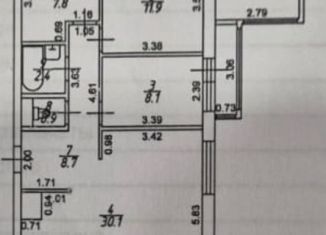 Продажа четырехкомнатной квартиры, 77 м2, Ставрополь, улица 50 лет ВЛКСМ, микрорайон № 34