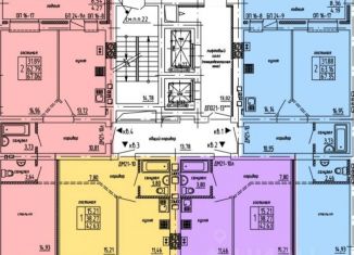 Продажа 2-комнатной квартиры, 67.3 м2, Йошкар-Ола, микрорайон Спортивный, бульвар 70-летия Победы в Великой Отечественной войне, 7А