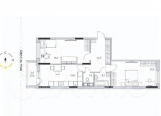 Продаю двухкомнатную квартиру, 63.7 м2, деревня Пирогово, ЖК Пироговская Ривьера, улица Ильинского, 8к1