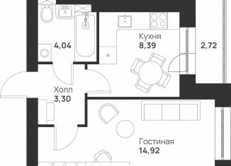 Продаю 1-комнатную квартиру, 33.4 м2, Тула, улица Героя России Зиничева, 8