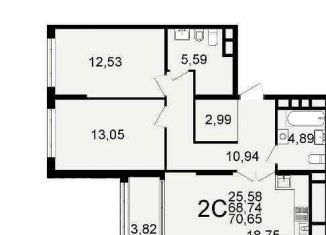 Продам однокомнатную квартиру, 37 м2, Рязань