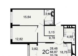 Продается 2-ком. квартира, 66 м2, Рязань, Льговская улица, 8