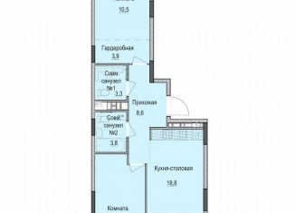 Продам 2-ком. квартиру, 61.5 м2, Татарстан