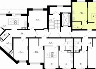 Продаю 3-ком. квартиру, 75.1 м2, деревня Скотное, Рождественская улица, 2