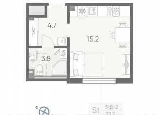 Продам квартиру студию, 23.7 м2, Санкт-Петербург