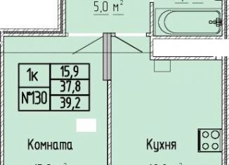 1-комнатная квартира на продажу, 39.2 м2, Тверская область