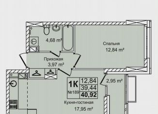 Продается однокомнатная квартира, 40.9 м2, Нижегородская область