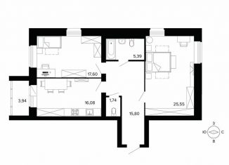 Продажа двухкомнатной квартиры, 86.1 м2, Берёзовский, улица Победы, 5, ЖК Уют-Сити