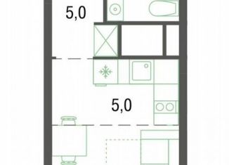 Квартира на продажу студия, 21 м2, Котельники