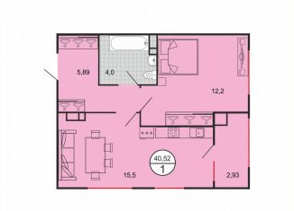 Продажа 1-ком. квартиры, 39.5 м2, Ставрополь, Октябрьский район