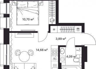 Продаю 1-ком. квартиру, 33.4 м2, Киржач, улица Свердлова, 10А