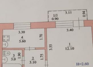 1-комнатная квартира на продажу, 24 м2, Ейск, улица Чапаева, 62
