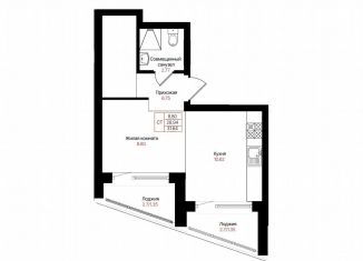 Продается 1-комнатная квартира, 31.6 м2, Казань