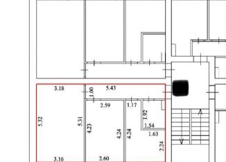 Двухкомнатная квартира на продажу, 44.5 м2, Вологда, Инженерная улица, 22А, микрорайон Прилуки