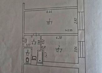 Продается однокомнатная квартира, 36.3 м2, Ишим, Цветочная улица, 7