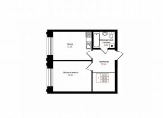 Продам 1-ком. квартиру, 40 м2, Казань