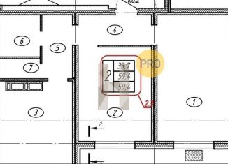 Продажа 2-комнатной квартиры, 59.4 м2, Воронеж, улица Загоровского, 5/1