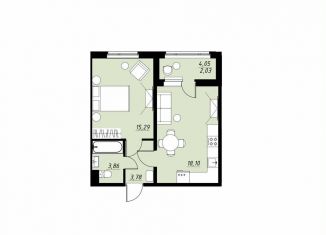 Продажа однокомнатной квартиры, 43.6 м2, Тамбов