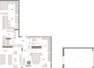 3-ком. квартира на продажу, 257.2 м2, Тюмень