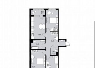 Продажа 3-комнатной квартиры, 86.8 м2, Тамбов