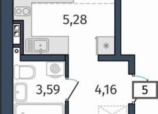 Продается однокомнатная квартира, 42.1 м2, Тюмень