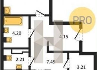 Продаю двухкомнатную квартиру, 70.5 м2, Воронеж