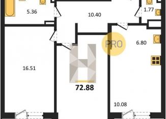 2-ком. квартира на продажу, 72.9 м2, Воронеж, Московский проспект, 138