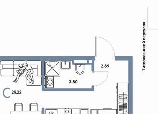Продажа квартиры студии, 29.2 м2, Тюмень