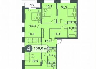 4-комнатная квартира на продажу, 130 м2, Красноярский край