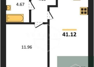 Продается 1-комнатная квартира, 41.1 м2, Калининград