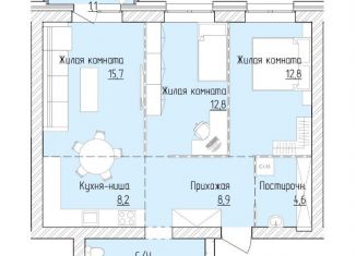 Продам 3-комнатную квартиру, 71 м2, Барнаул