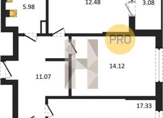 Продаю 2-ком. квартиру, 64.7 м2, Воронеж