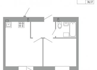 Продам двухкомнатную квартиру, 37.1 м2, Кукмор, улица Степана Разина, 38Б