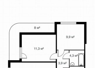 Продаю двухкомнатную квартиру, 52.6 м2, Санкт-Петербург, Тихорецкий проспект, 27, Тихорецкий проспект