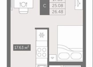 Продается квартира студия, 26.5 м2, деревня Новое Девяткино