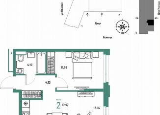 Продам 2-ком. квартиру, 38 м2, Тюмень