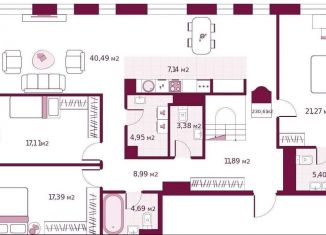 Продам 3-комнатную квартиру, 230.6 м2, Тюмень, улица Герцена, 33