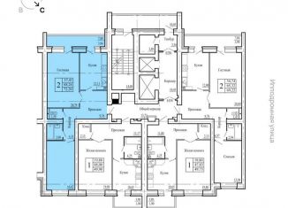2-ком. квартира на продажу, 72.2 м2, Воронеж, переулок Здоровья, 90Г/1к1