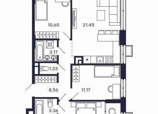Продается 3-ком. квартира, 76.1 м2, Красногорск, жилой комплекс Тетрис, к8, ЖК Тетрис