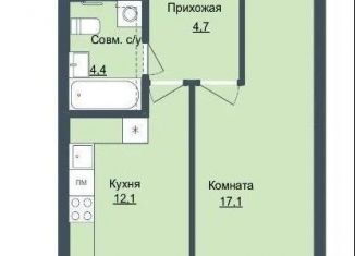 Продам однокомнатную квартиру, 39 м2, Удмуртия, 9-я Подлесная улица, 11к1