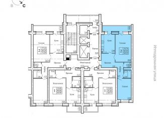 Продаю двухкомнатную квартиру, 69.2 м2, Воронеж, переулок Здоровья, 90Г/1к1