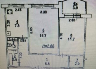 Продажа 2-ком. квартиры, 51.2 м2, Ростов-на-Дону, Пролетарский район, проспект 40-летия Победы, 73/11