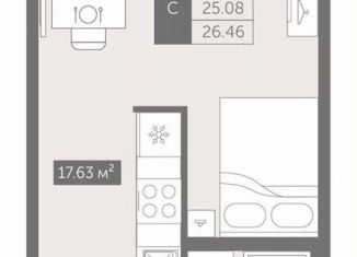 Продается квартира студия, 26.5 м2, деревня Новое Девяткино