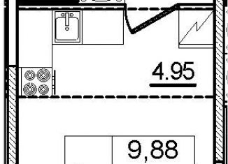 Квартира на продажу студия, 22.7 м2, Санкт-Петербург, жилой комплекс Живи в Рыбацком, к73, ЖК Живи в Рыбацком