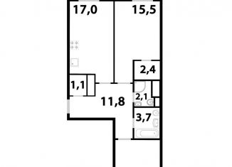 Продажа 2-комнатной квартиры, 68.9 м2, Одинцово, улица Маковского, 28, ЖК Союзный