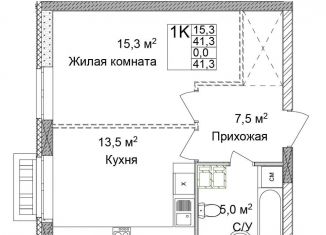 Продажа однокомнатной квартиры, 41.3 м2, Нижегородская область, улица Сеченова