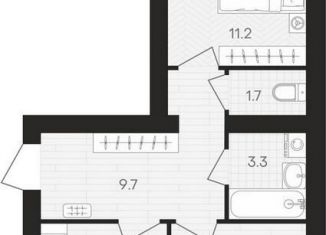 2-ком. квартира на продажу, 55.1 м2, посёлок Мичуринский, Выставочная улица